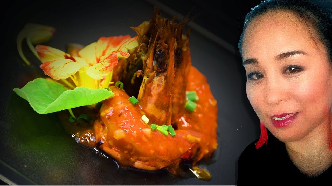 Braised Garlic Prawns Chinese Style