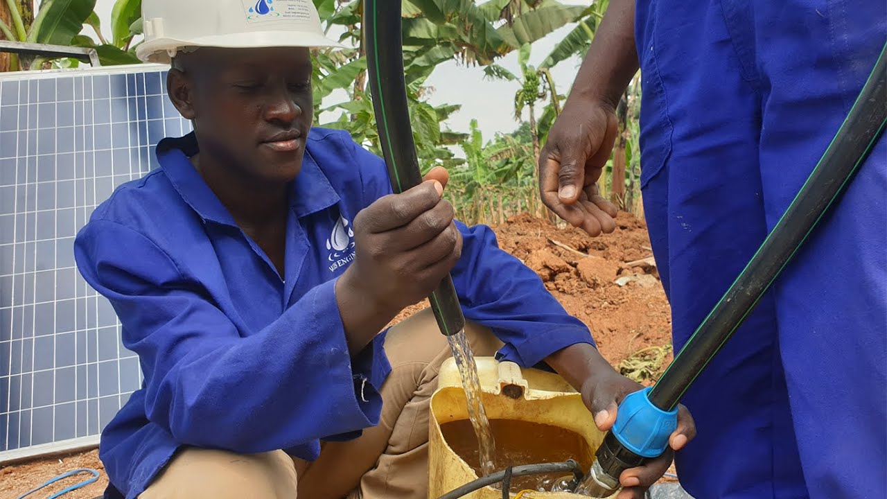 Solar water pumping in Uganda   Demo video of the main system components