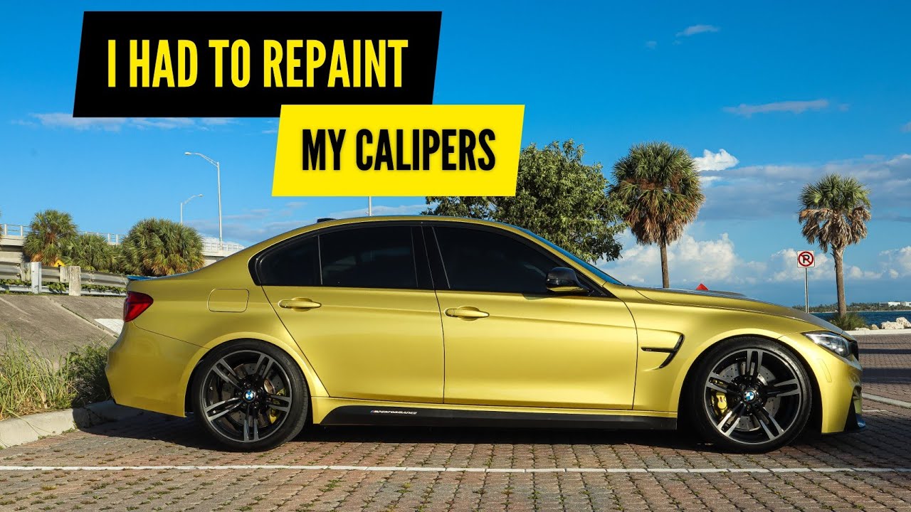 Repainted My BMW F80 M3 Calipers - PAINT MATCHED CALIPERS