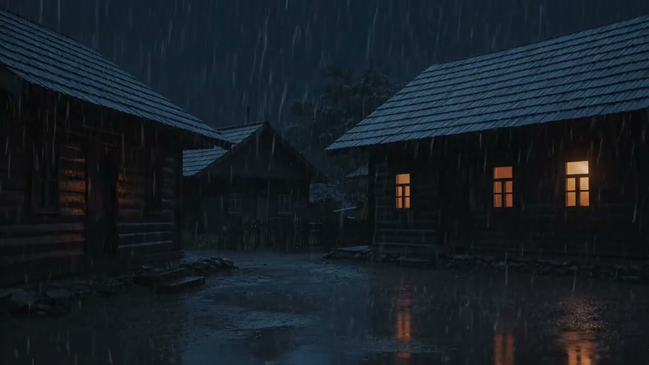 Night Rainfall in the Village | Relaxing Ambience for Sleep and Healing 🌙 eps 28