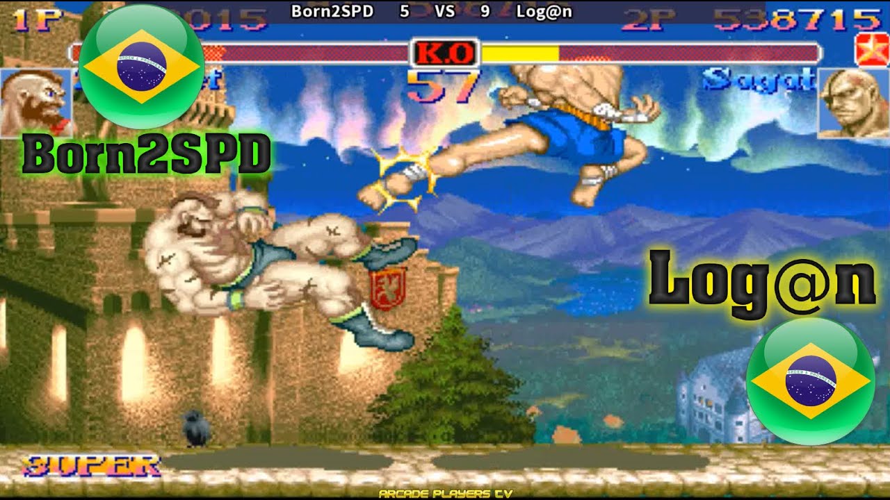 Super Street Fighter 2 Turbo ➤ Born2SPD (Brazil) vs Log@n (Brazil) 슈퍼 스트리트 파이터 2 터보