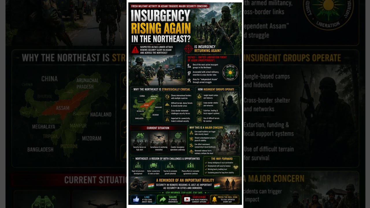 🔥 Why ULFA(I) Is Back in National Headlines Again #InternalSecurity #CurrentAffairs