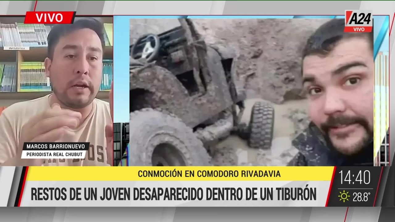 🔴 Conmoción en Comodoro Rivadavia: hallaron los restos de un hombre desaparecido dentro de un Cazón