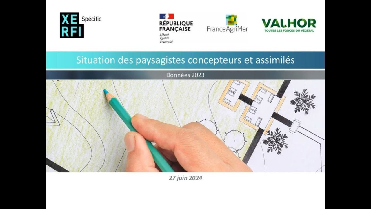Webinaire « Paysagistes concepteurs et assimilés en 2023 : les chiffres-clé » - 27 juin 2024