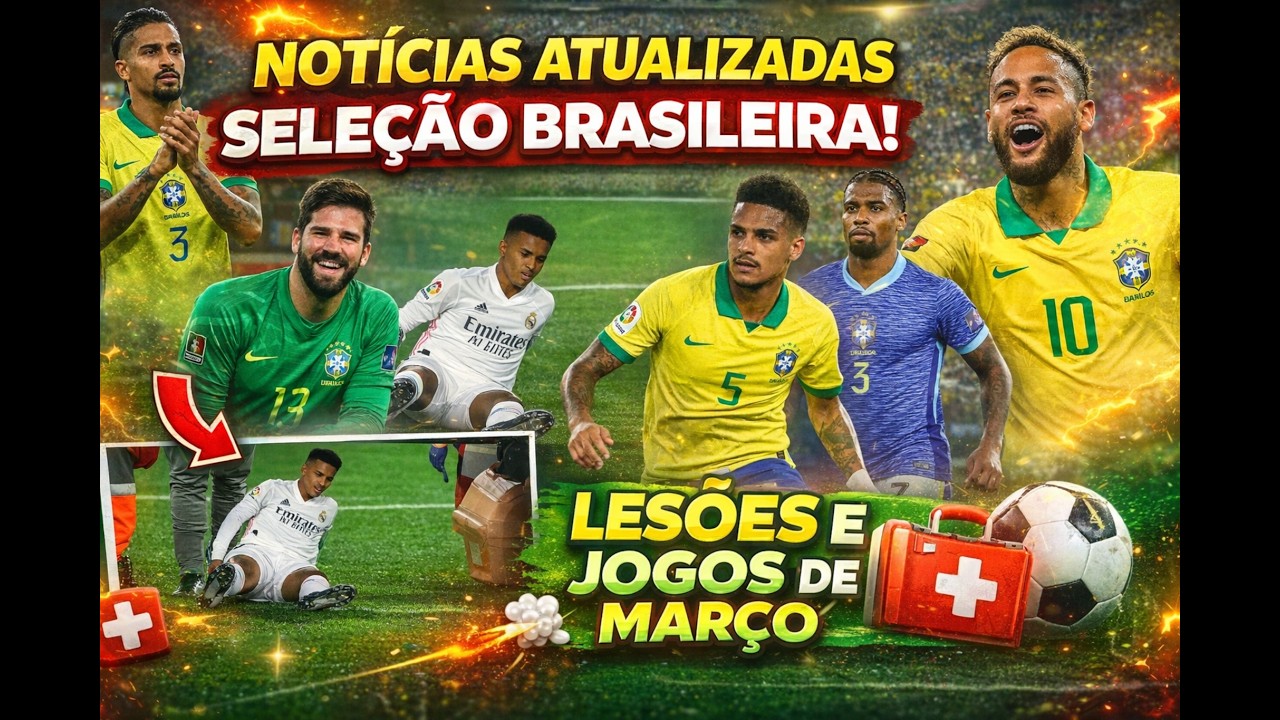 Desfalques de peso: os jogadores lesionados da Seleção para a Data FIFA