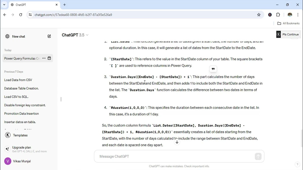 Part 2: Use ChatGPT to Write Power Query M Formulas | Custom Date Table Columns Tutorial