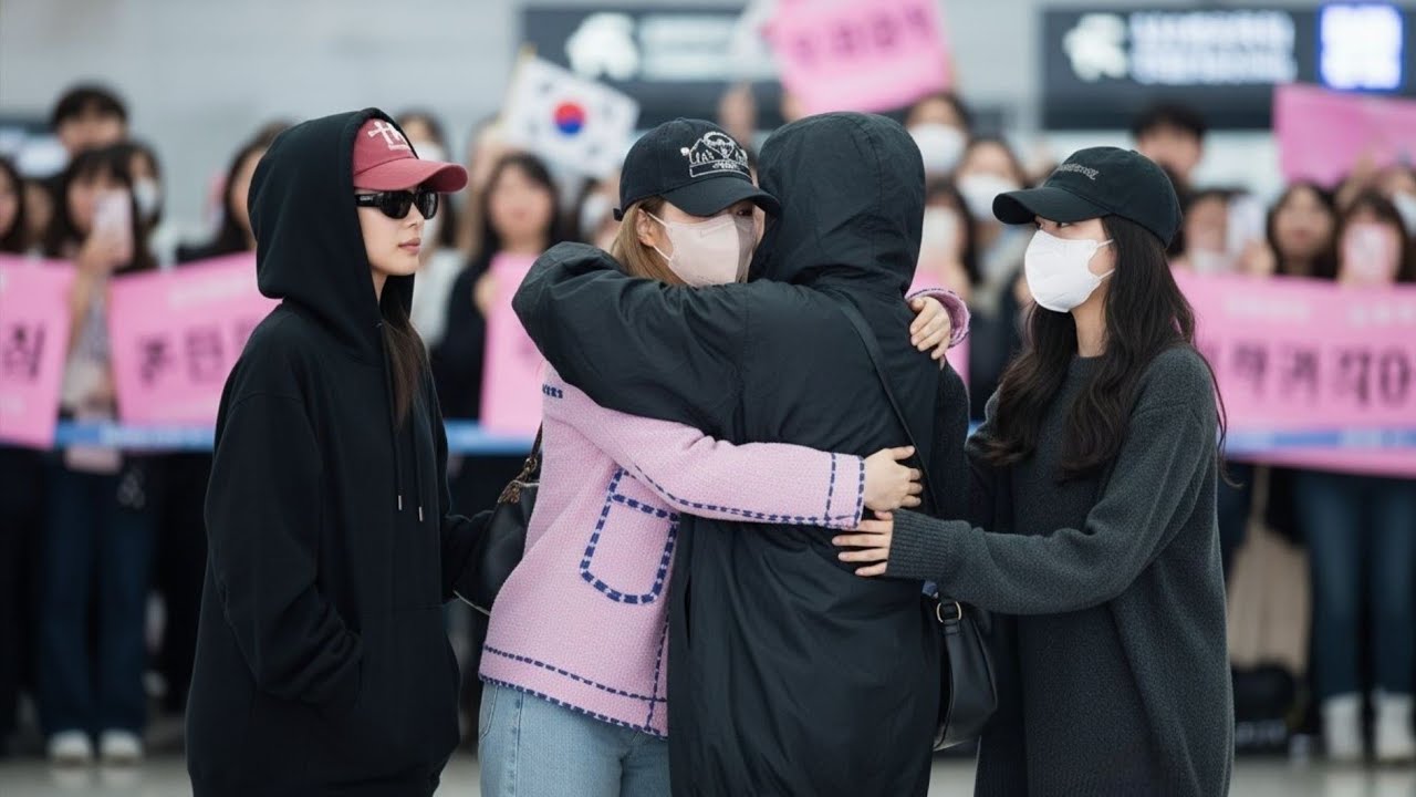 SHOCKING! Jennie, Jisoo & Rosé Warmly Hug Lisa Upon Arriving at Incheon — What Really Happened?