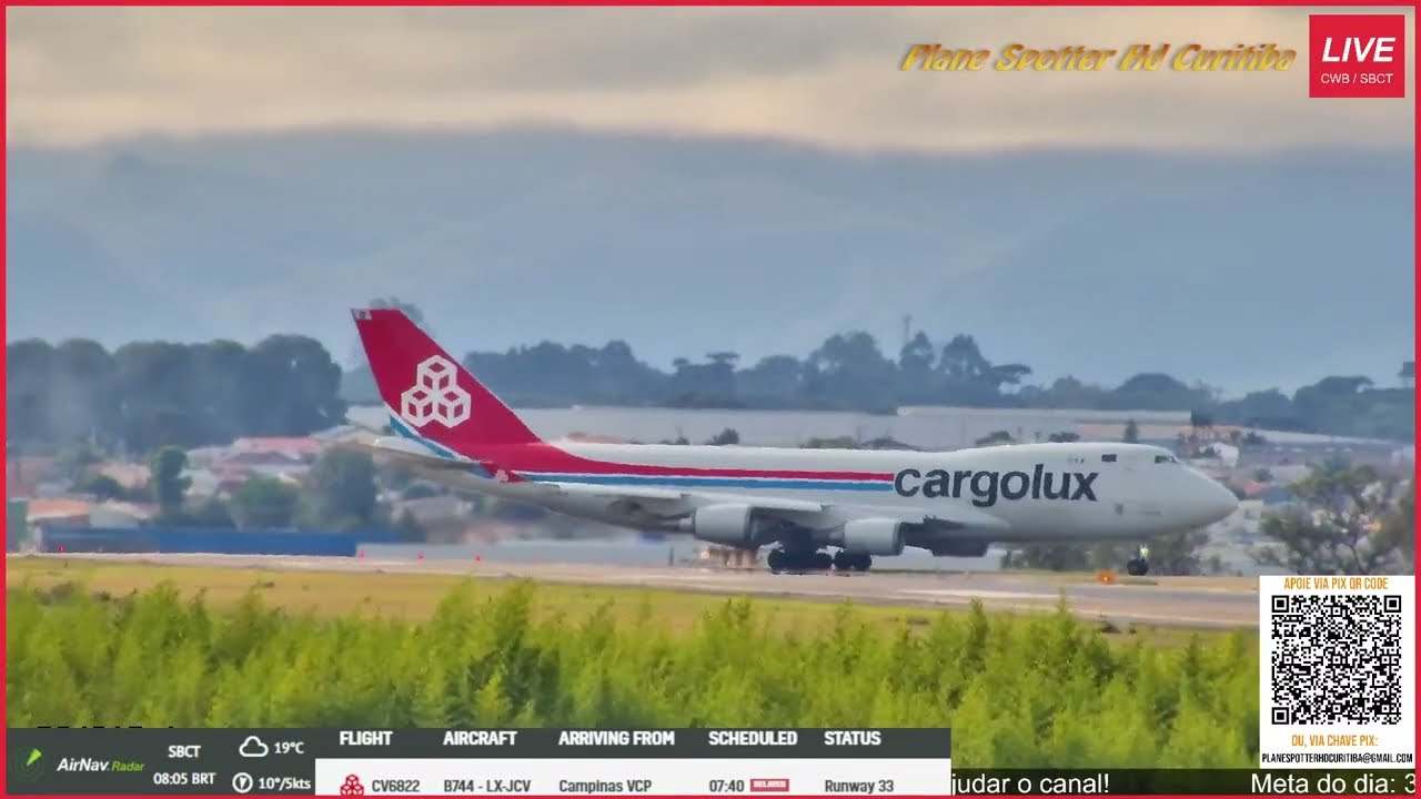 Ufa.... Desta vez instruíram direito o gigante Cargueiro no Aeroporto de Curitiba!