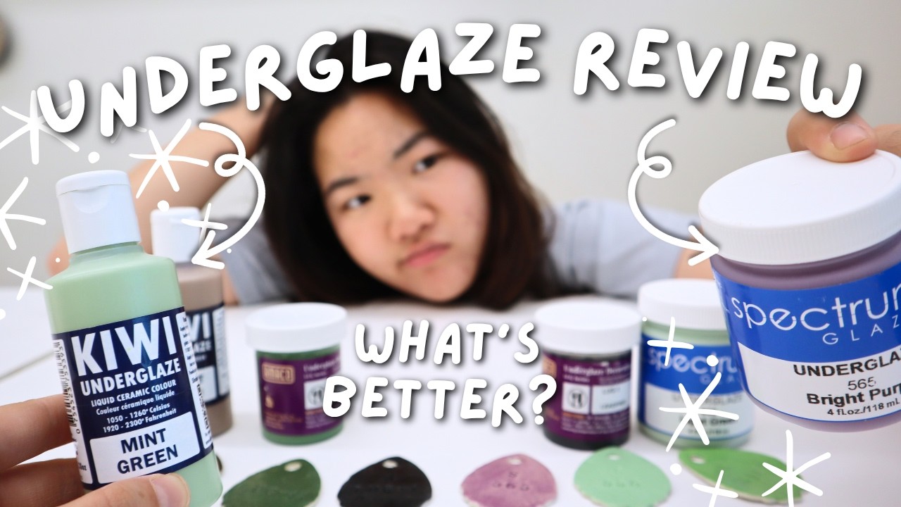 Testing and Reviewing Different Underglazes! (Amaco v. Spectrum v. Kiwi)