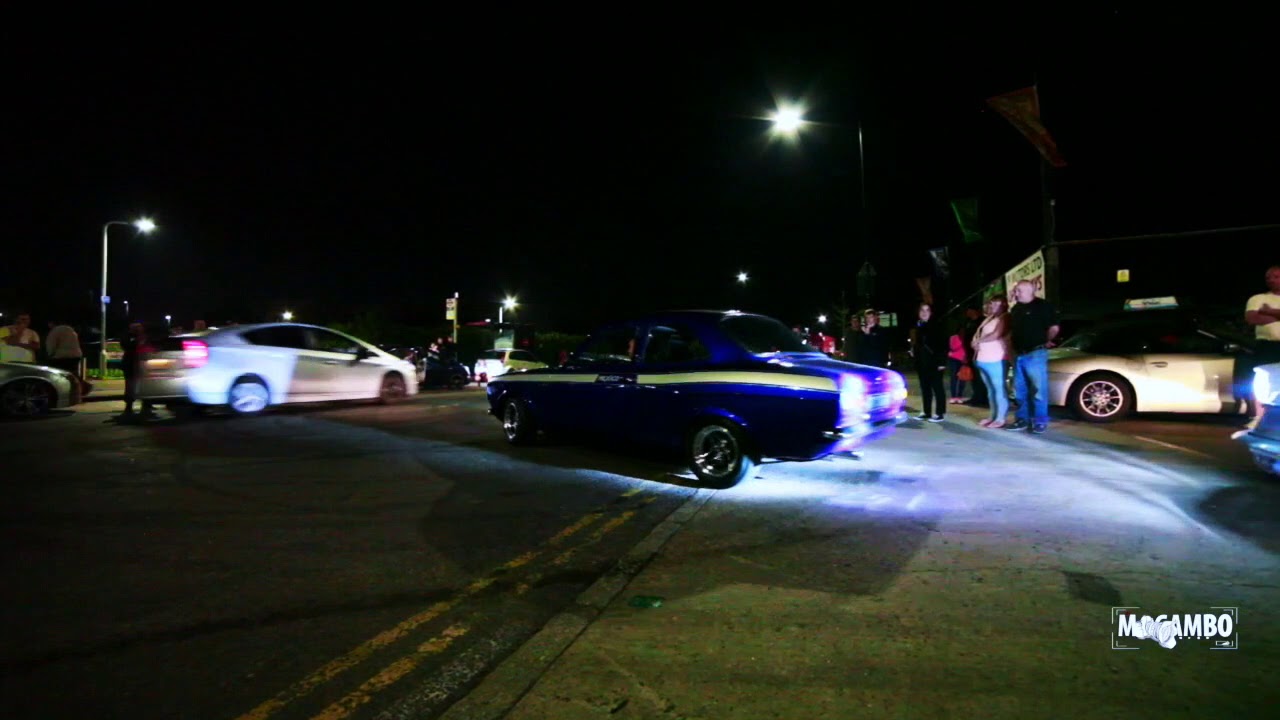 ( FORD) ESCORT OWNERS CLUB MEET . ACE CAFE . 22 AUGUST 2019 BURNOUTS DRIFTS WHEEL SPINS DOUGHNUTS