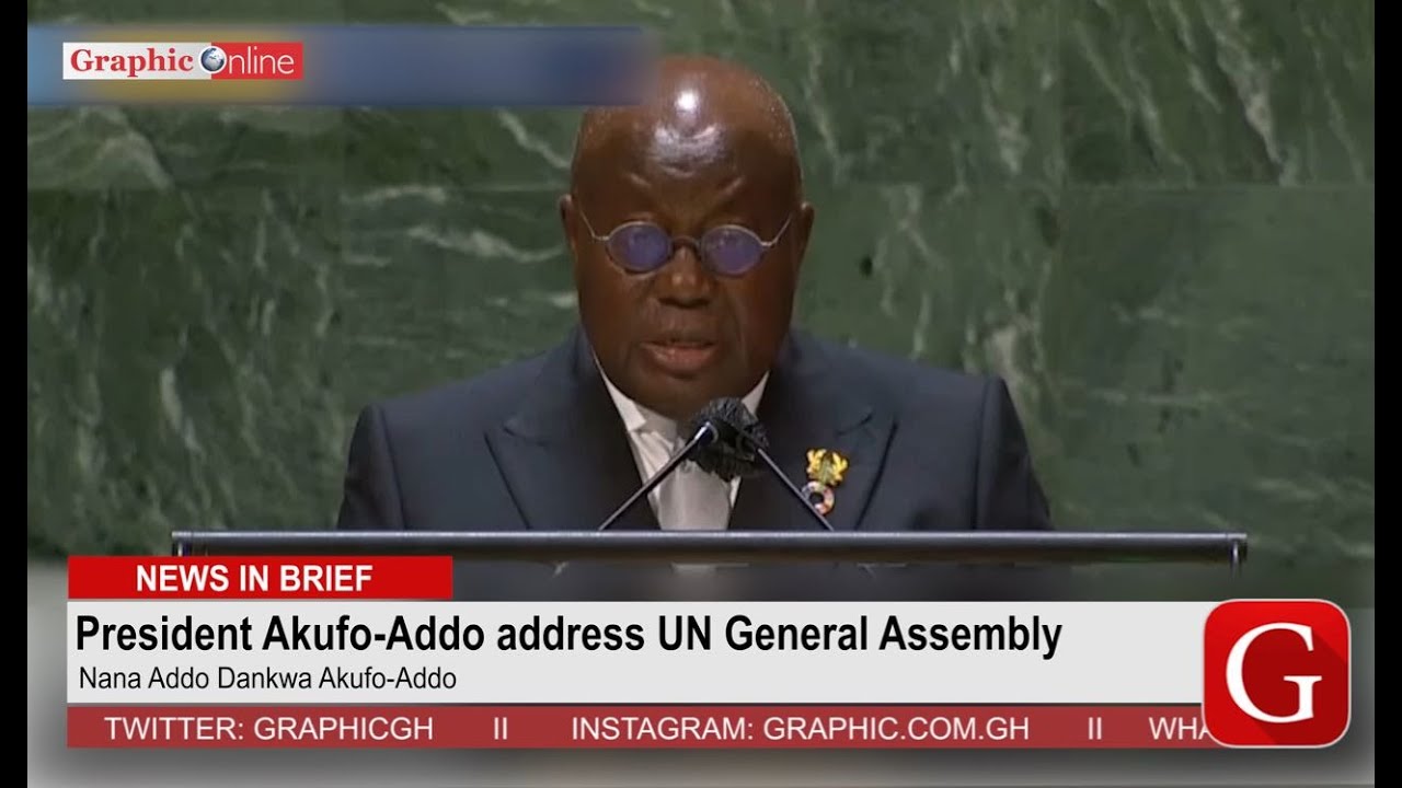 President Akufo-Addo address UN General Assembly