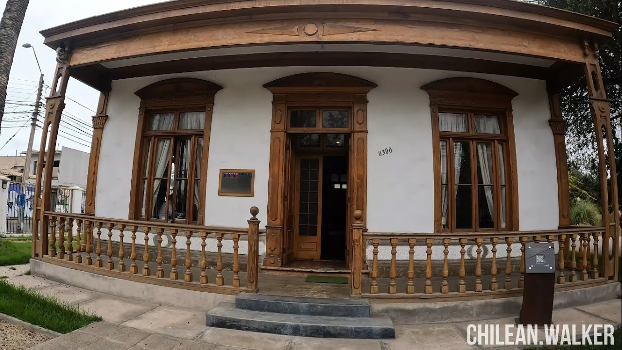 [4K] Casa de las Palmeras (casa de GABRIELA MISTRAL) - La Serena, Chile