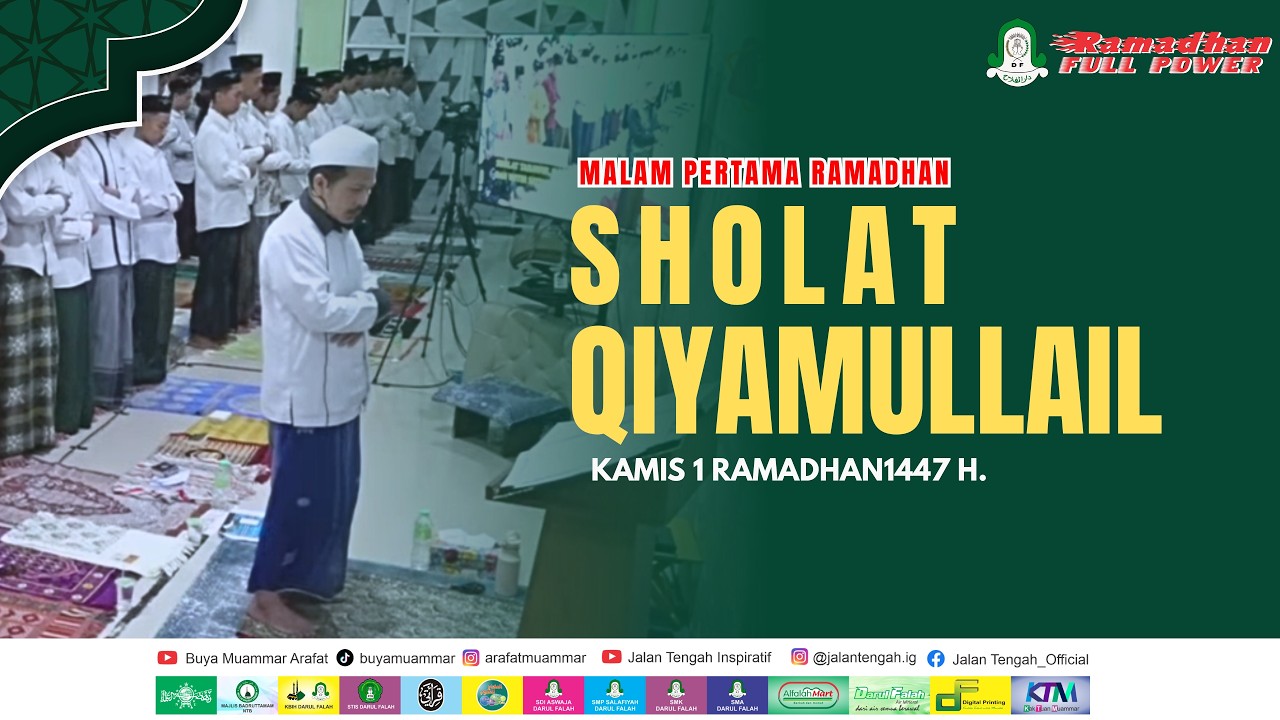 🔴 LIVE..!! SHOLAT QIYAMULLAIL MALAM PERTAMA RAMADHAN