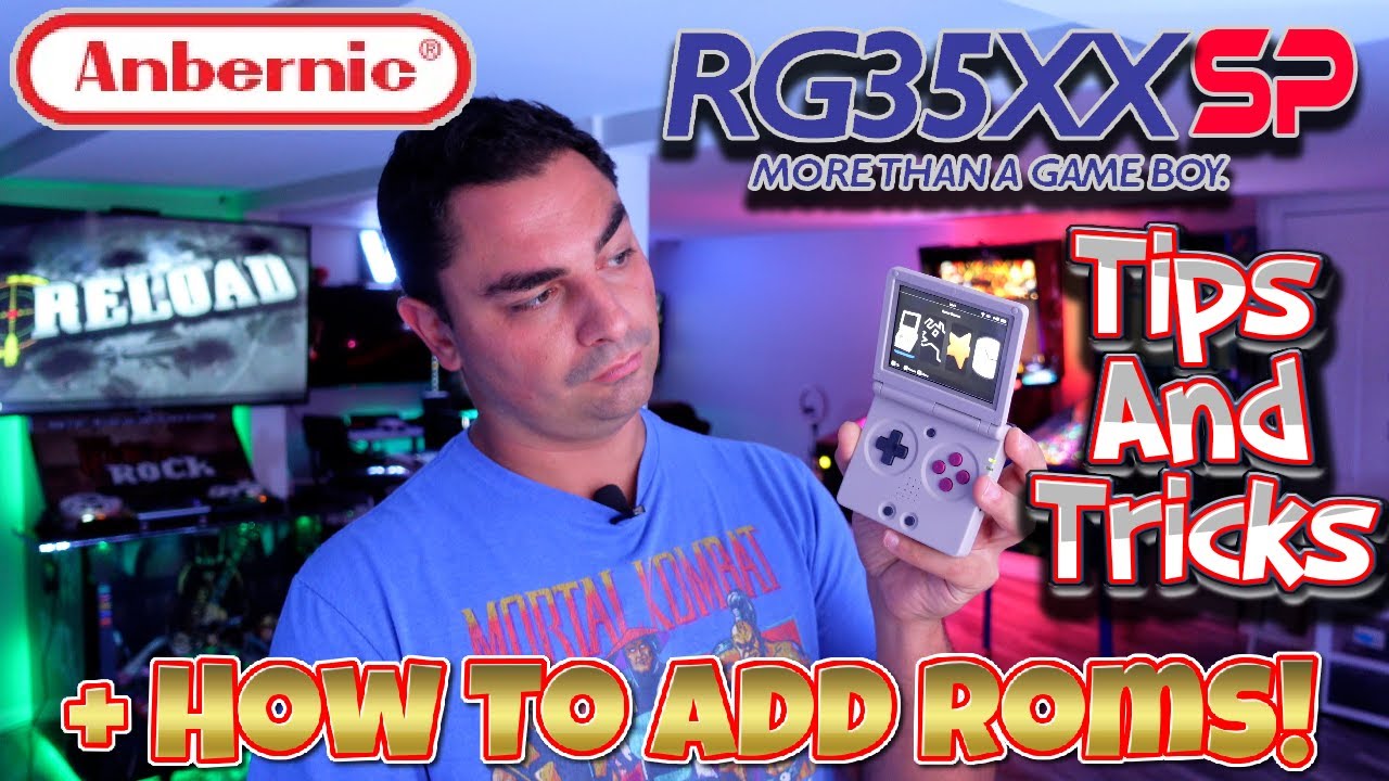 Anbernic RG35XXSP — советы и рекомендации, а также как добавлять ромы!