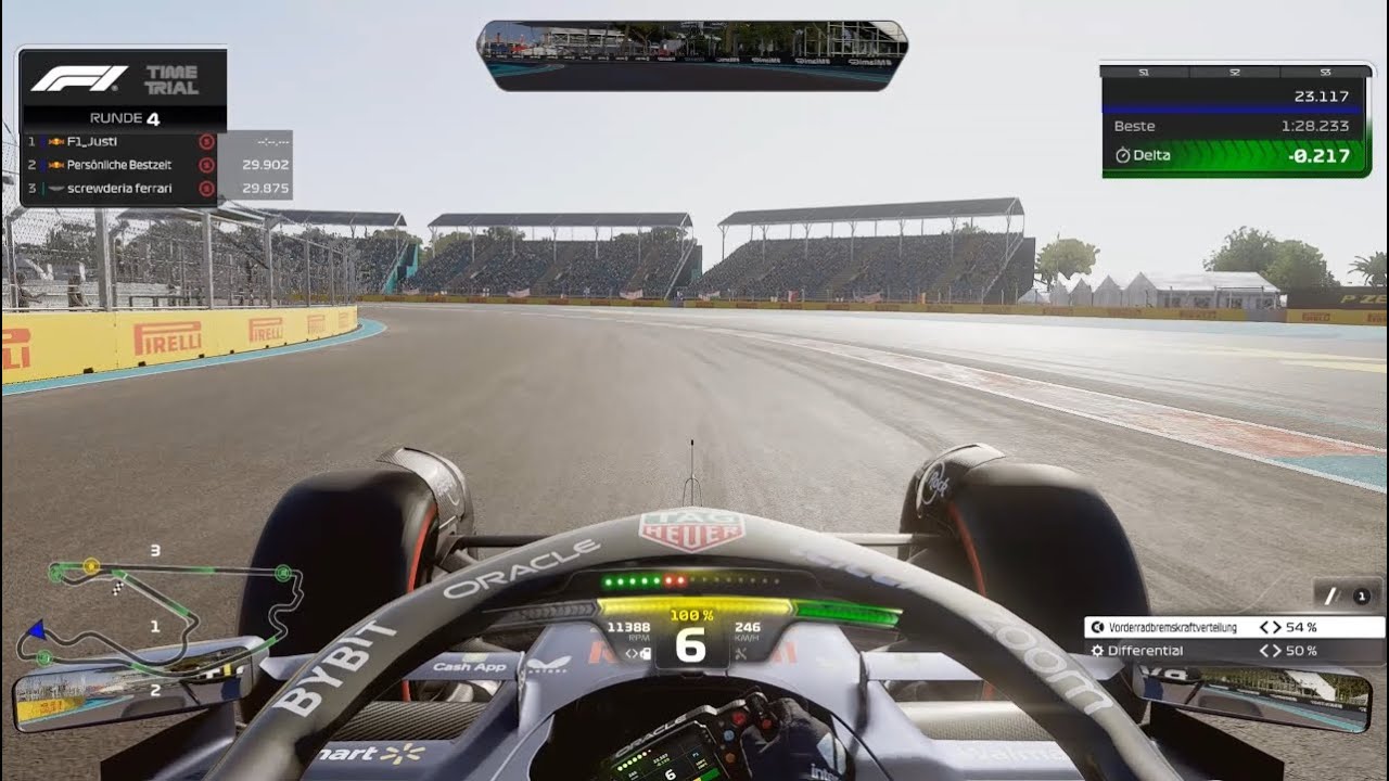 F1 23 Miami Hotlap Top 7% World Rank + Setup - No Assists