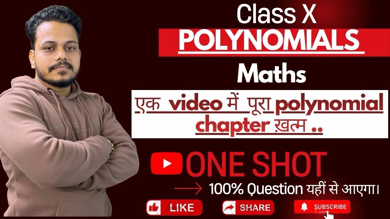 || Polynomials || Maths || Class X || One shot video || CBSE Board ||.