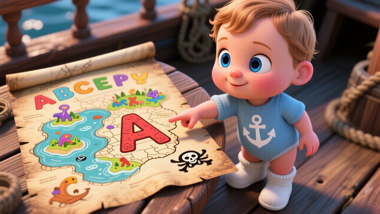 Pirate 123 Ship Song 🏴‍☠️🚢 | Learn Numbers for Kids | Counting Adventure