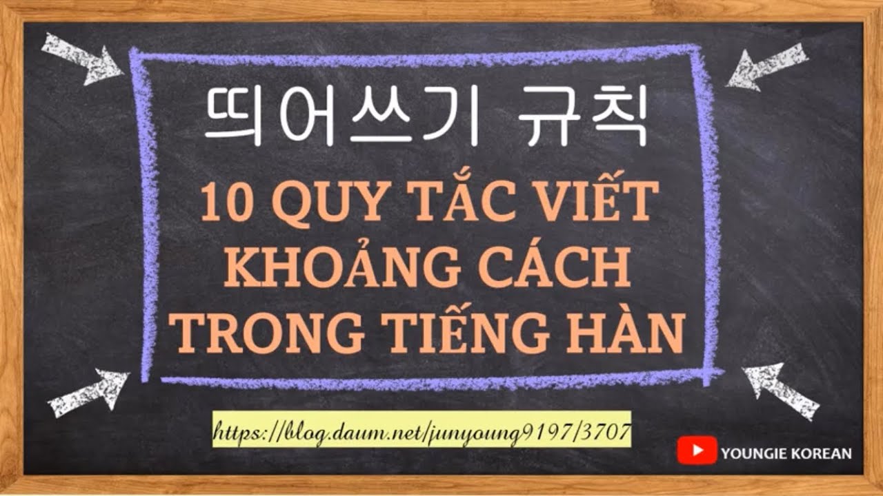 CÁCH VIẾT KHOẢNG CÁCH TRONG TIẾNG HÀN | 띄어쓰기 하는 법