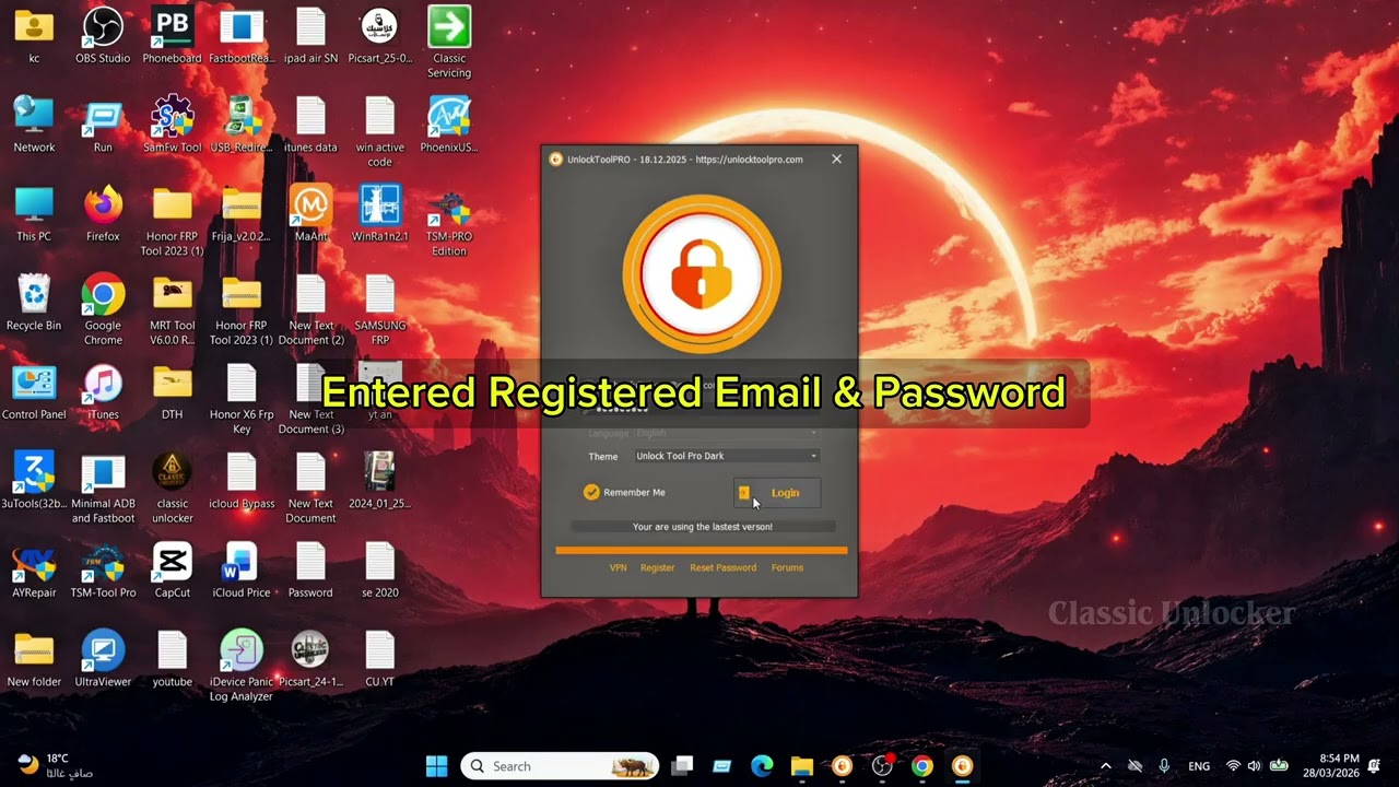 Free Unlocktool 100% Working How To Registed Use Full Video ✅️