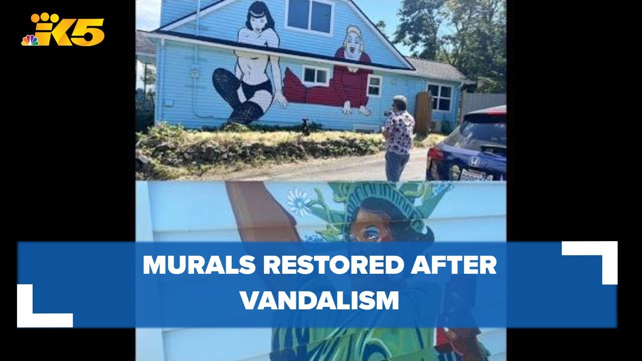 Marsha P. Johnson joins iconic Bettie Page & Divine murals on Seattle home