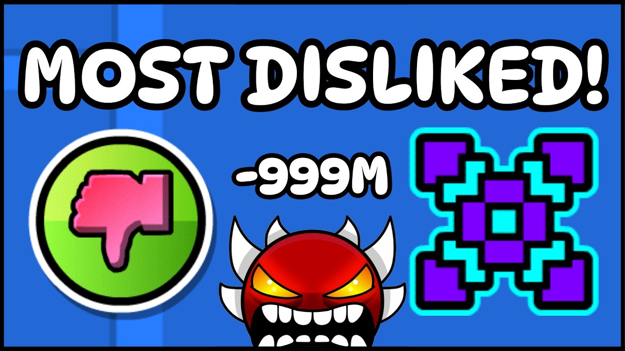The Most HATED Levels at Every Difficulty in Geometry Dash! (w/ clicks)