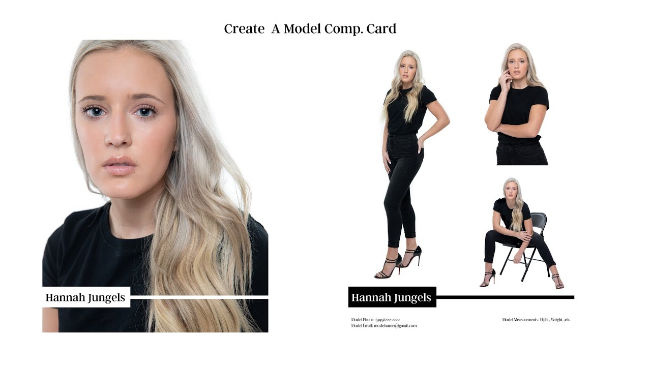 How To Create A Model Comp Card