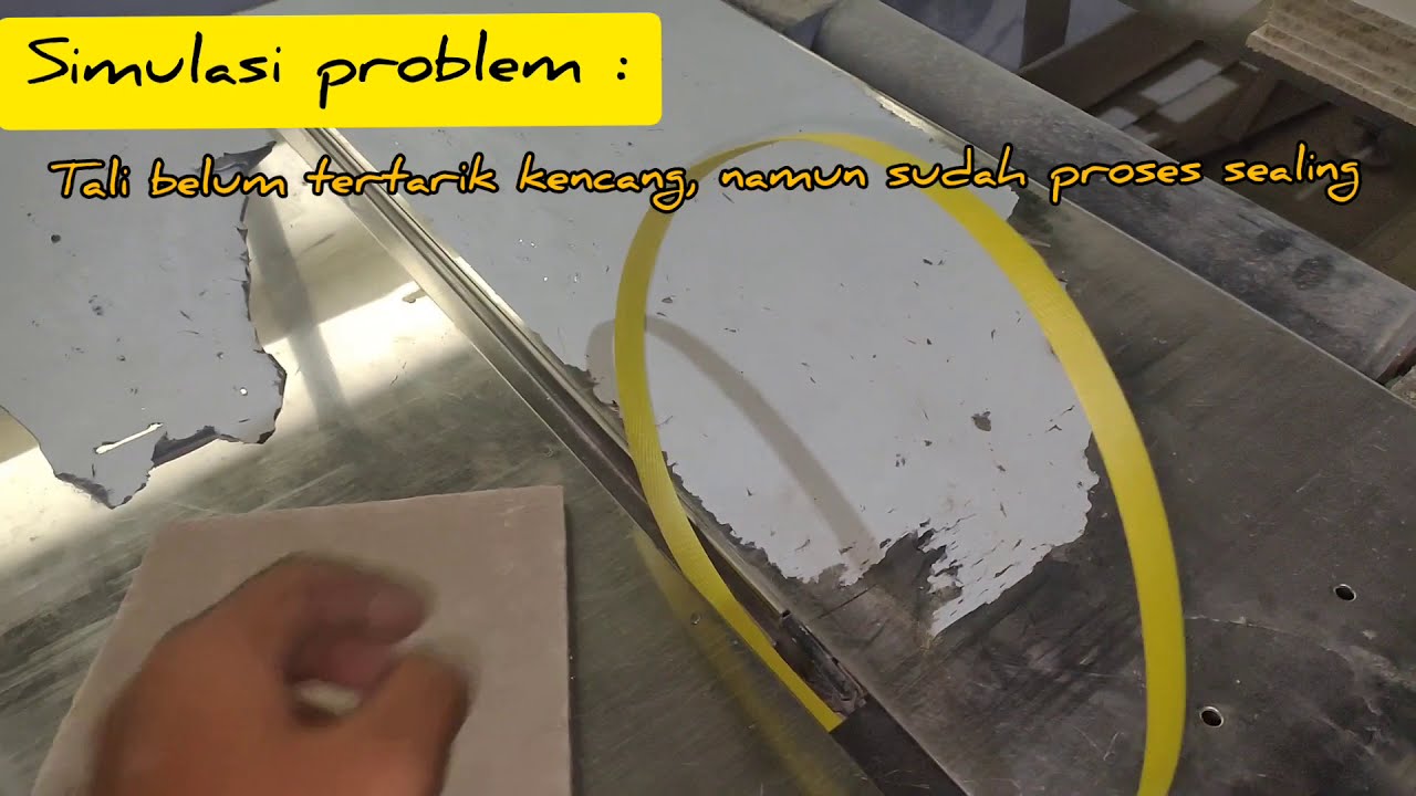 SanWa Semiautomatic Strapping || Problem strap fastening step failed || tali strap tidak tertarik