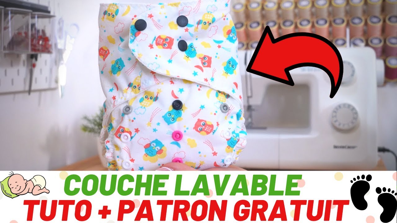 TUTO COUTURE DEBUTANT - COUCHE LAVABLE + PATRON GRATUIT