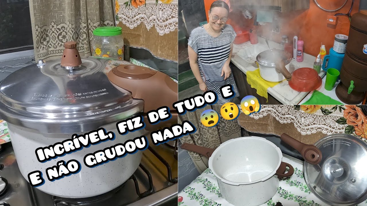 PANELA DE PRESSÃO BRINOX 6,8L DE CERÂMIClife;!? 😲