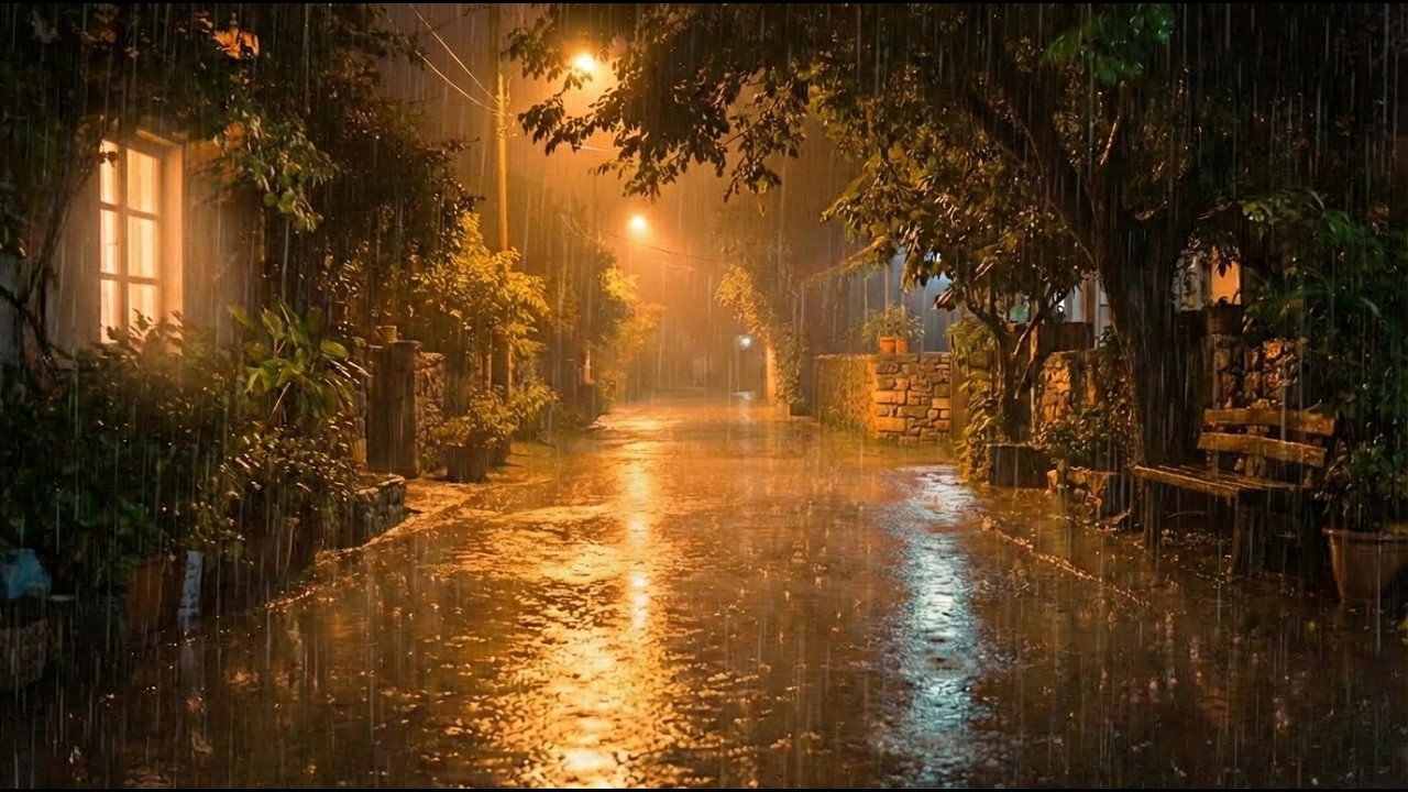 Rain Sounds for Deep Sleep | No Talking, Pure Rain, Soothing Atmosphere All Night Long