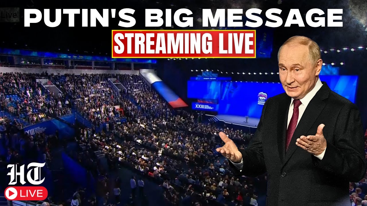 Putin LIVE: Russian President Speaks at United Russia Party Meeting in Moscow | Putin In Moscow LIVE