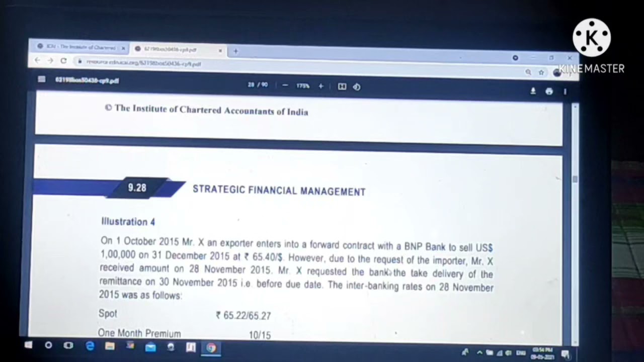 illustration 4  forex chapter ca final sfm may 21 study material