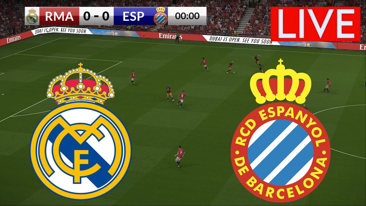 🔴LIVE : Real Madrid vs Espanyol | La Liga | ePES21 Full Match Simulation