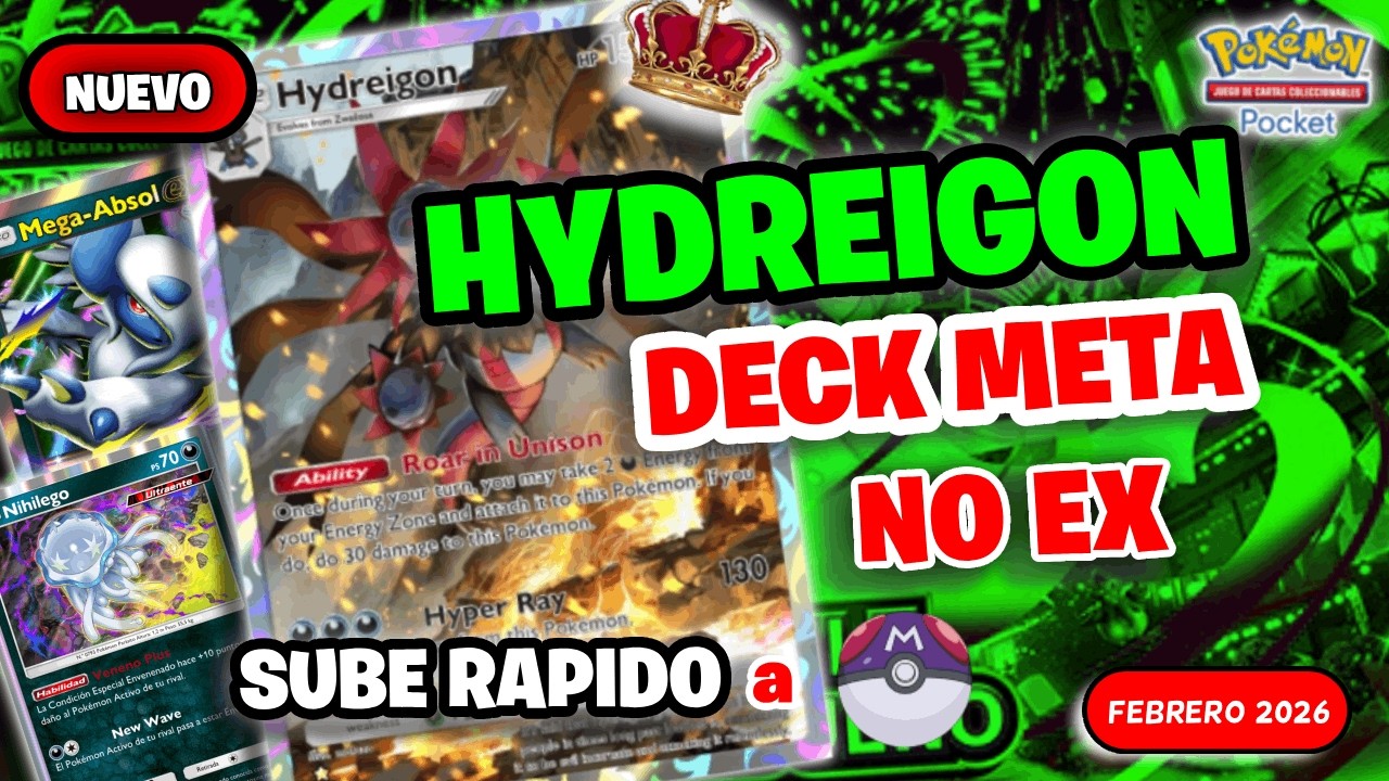 🔥 HYDREIGON 2.0 ES META | El Mejor Mazo SIN EX para Rankeds Season 10 Pokémon TCG Pocket B2n 2