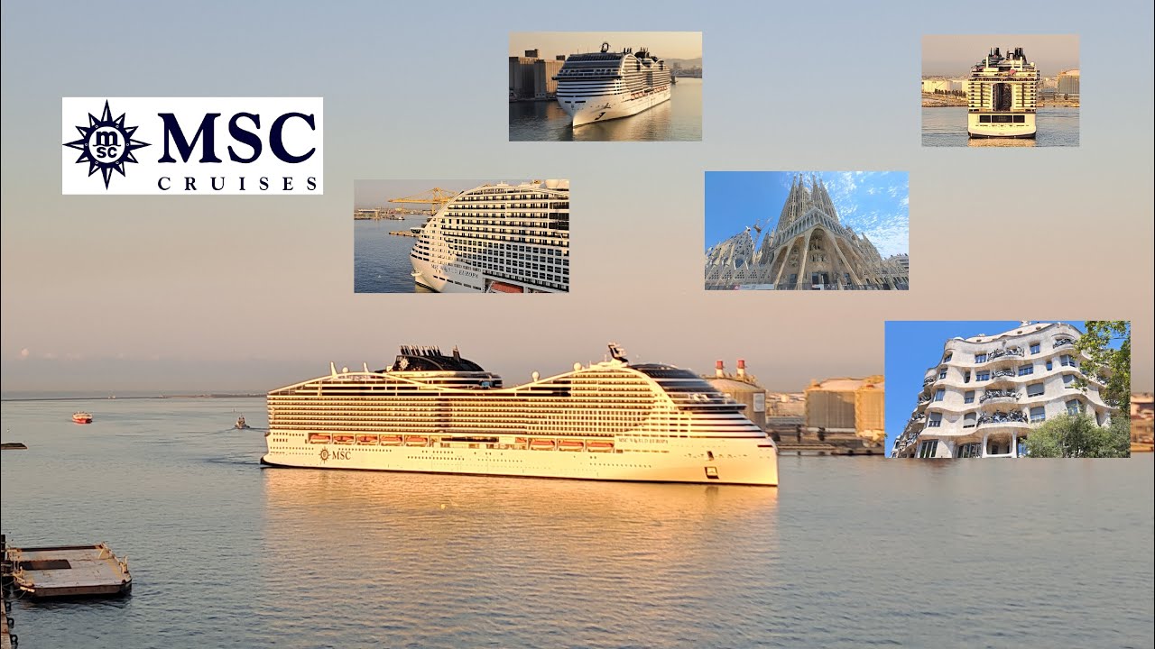 Einlaufen des Kreuzfahrtschiffes MSC World Europa in Barcelona #cruise #cruiseship #msccruises