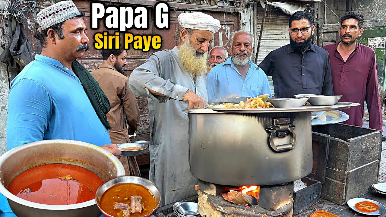 30/- Rs - PAPA GE AFFORDABLE BREAKFAST | CHEAPEST SIRI PAYE | AUTHENTIC FOOD STREETS IN PAKISTAN