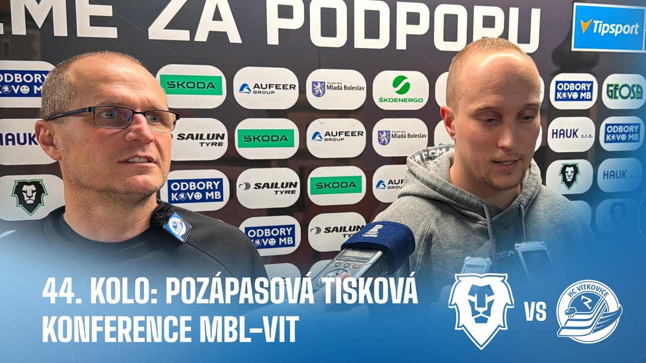 OHLASY TRENÉRŮ | 44. kolo TELH - BK Mladá Boleslav - HC VÍTKOVICE RIDERA