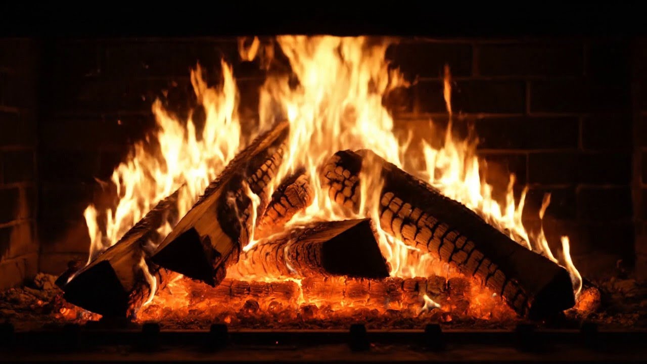 Midnight Cozy Fireplace Smooth Jazz for Anxiety Relief and Peaceful Sleep