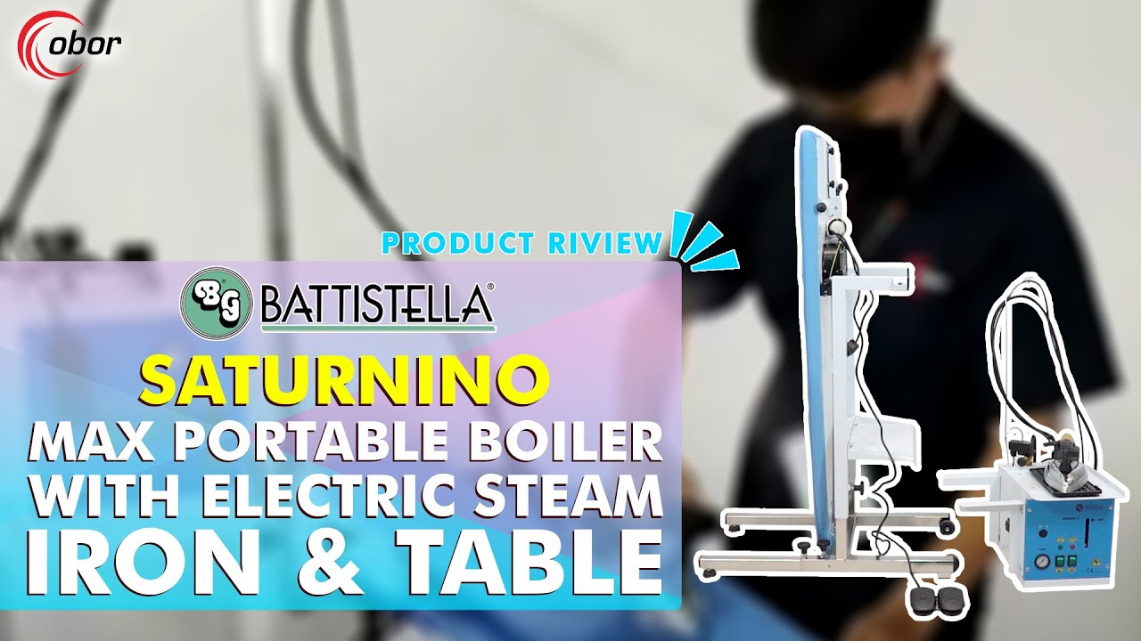 Battistella SATURNINO MAX Portable Boiler with Electric Steam Iron & Table - 100% Made in Italy