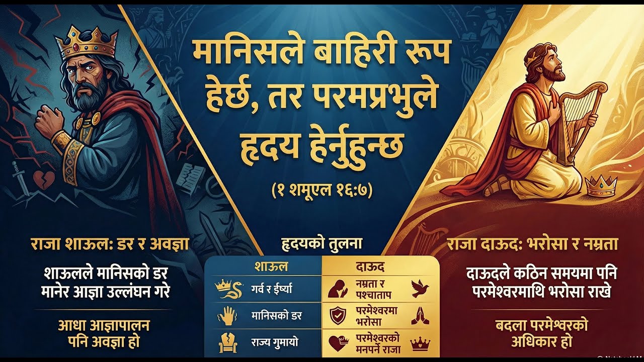 राजा शाऊल र राजा दाऊदको जीवनबाट सिक्ने महान आत्मिक शिक्षा | Bible Study Nepali