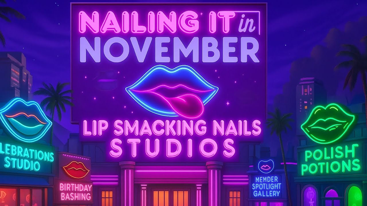 Nailing it in November! Lip Smacking Nails Monthly Group Tea! 💜