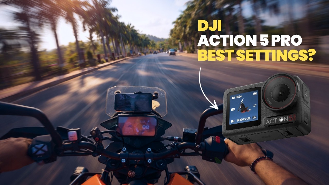 DJI Action 5 Pro Best Settings for Motovlogging & Vlogging | ND Filters Tested