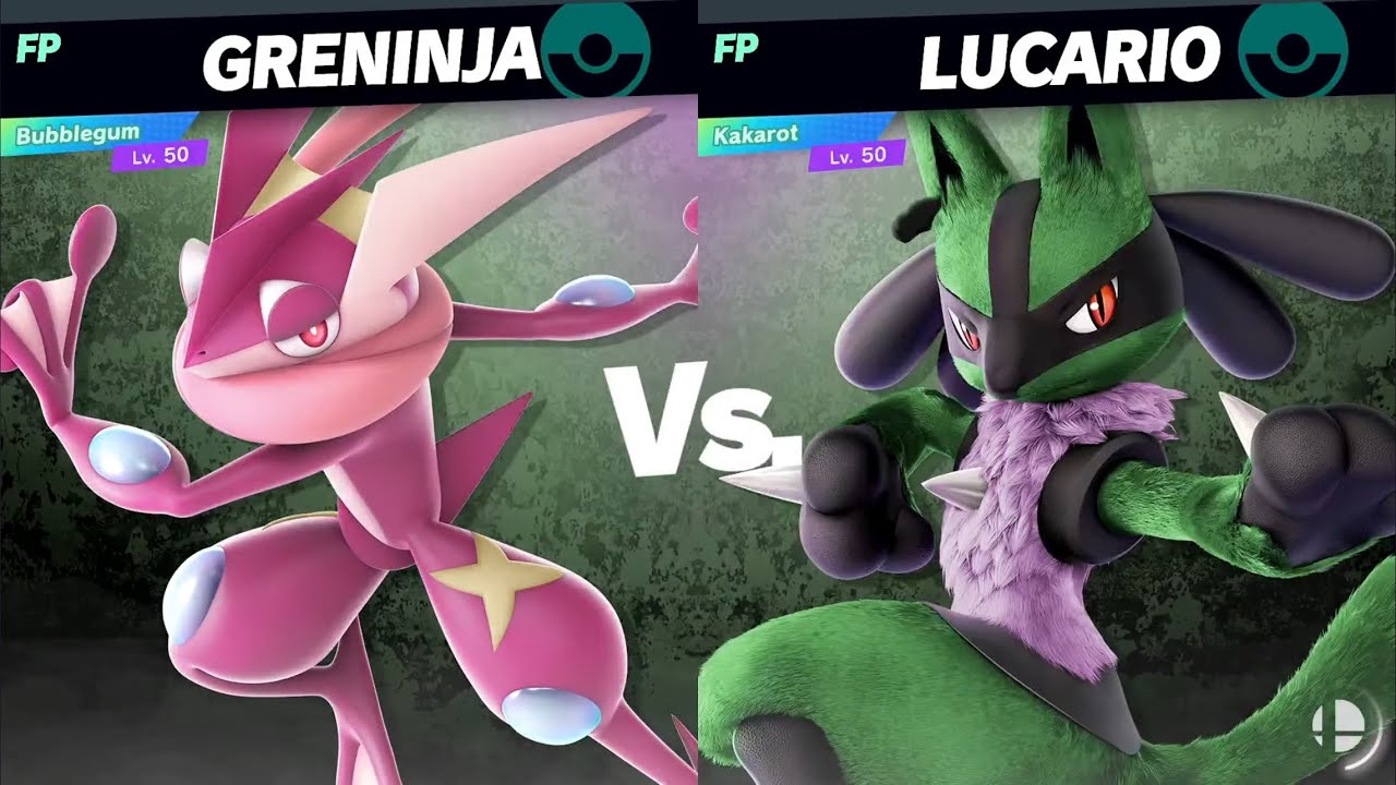 Amiibo Battles: Greninja vs Lucario (Bubblegum vs Kakarot)