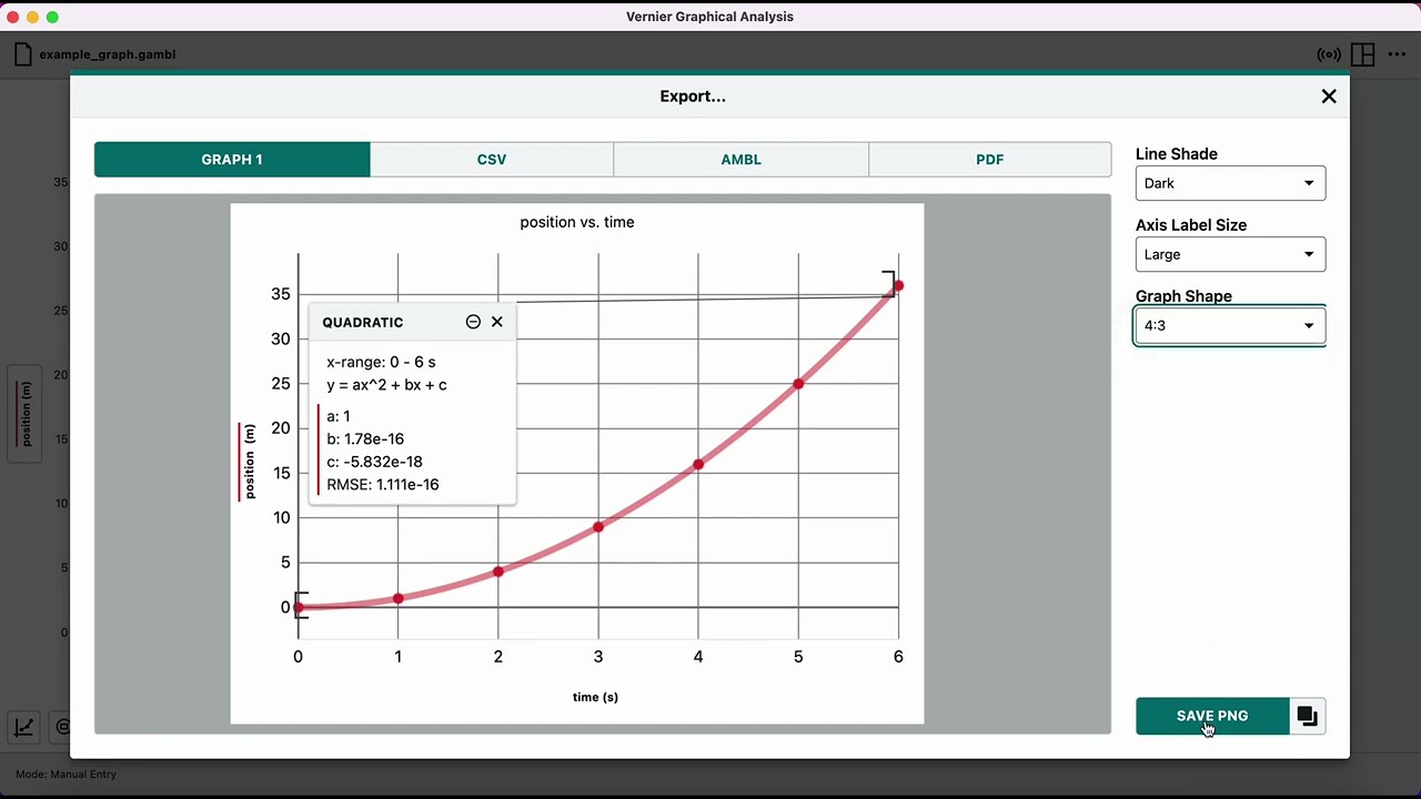 Creating a Graph with Vernier Graphical Analysis