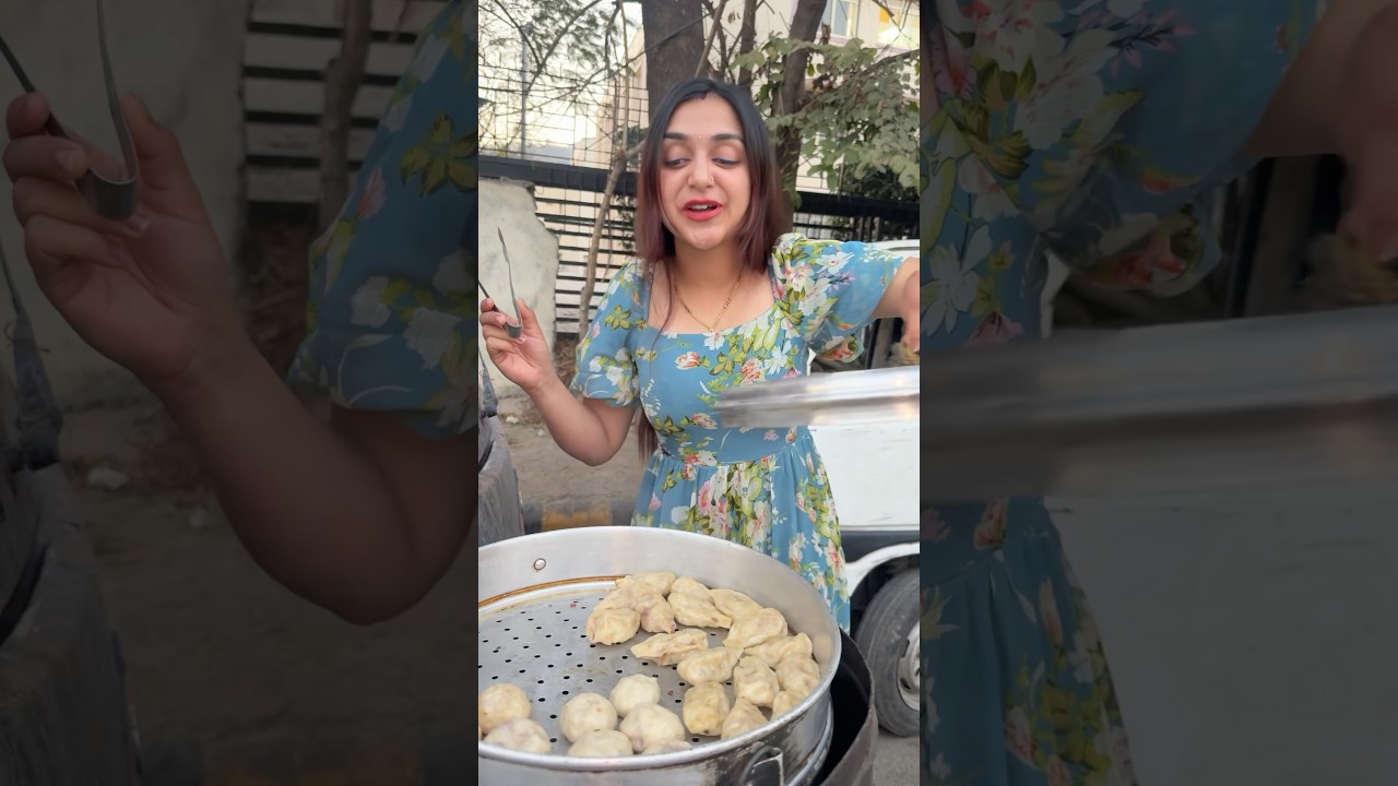 Tasty Momos Wali🥟🌶️🥵#shorts #trendingshorts #funny #food #comedy #viral #meghachaube