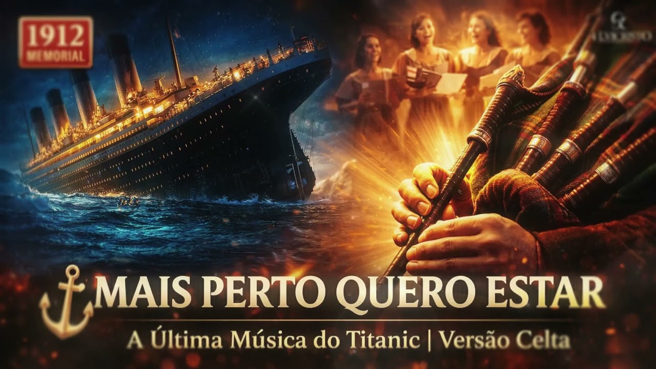 😭 O Hino do TITANIC Com Gaita de Foles Irlandesa | Mais Perto Quero Estar Celta |