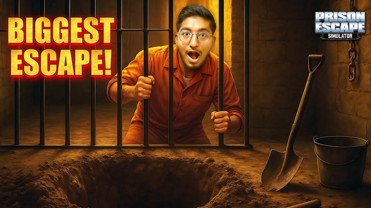BIGGEST HOLE ESCAPE in Prison Escape Simulator! ( PART 02 )