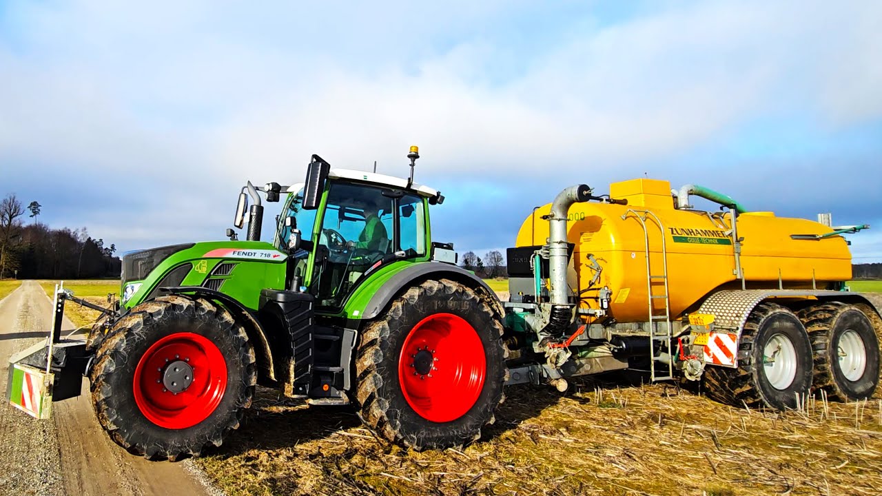 Fendt 826 Vario Grip & Fendt 718 S4 ProfiPlus & Zunhammer 18.500 Liter  Liter Güllefass beim düngen!
