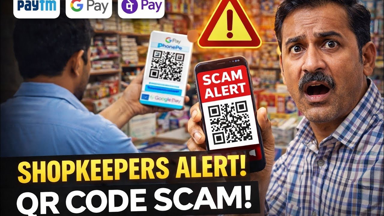 Shopkeepers Alert  | PhonePe Paytm QR Code Scam | UPI Awareness Video