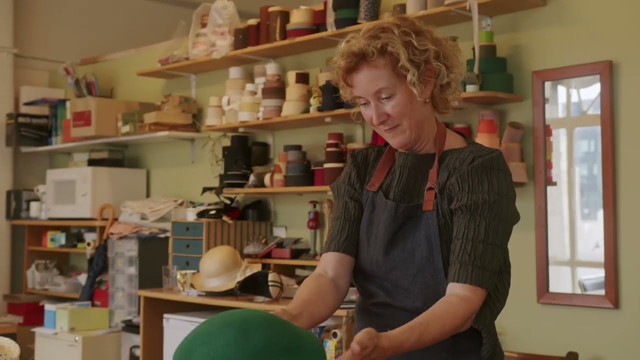 Louise Macdonald's millinery studio in Melbourne (Australia)